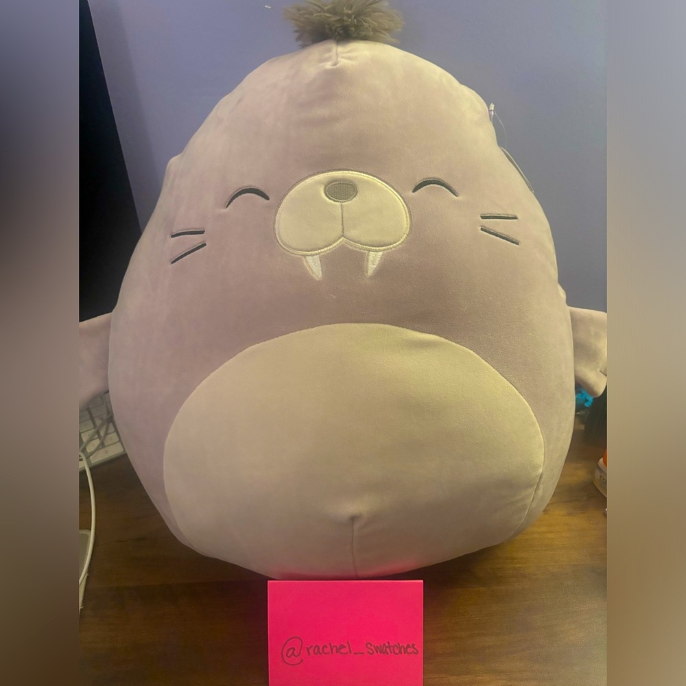 DISCONTINUED Squishmallow Kwame 16” Walrus NWT